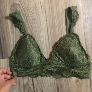 Green Lace Bralette